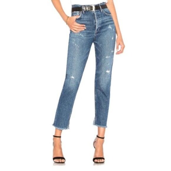 AGOLDE Jamie High Rise Straight Jeans Sz 28 - Picture 9 of 9